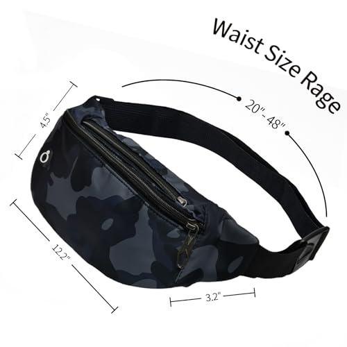 Image of Fanny Packs for Men and Women, Water-Repellent Sports Waist Pack Bag for Travel Hiking Running Hands-free