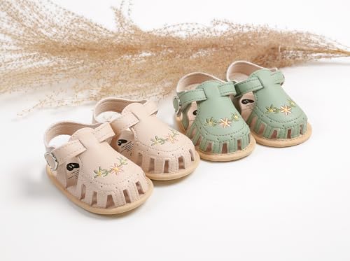 Image of Infant Baby Boys Girls Summer Sandals Party Wedding Dress Flats Shoes Newborn Crib Shoes First Walkers Prewalkers 0-18 Months
