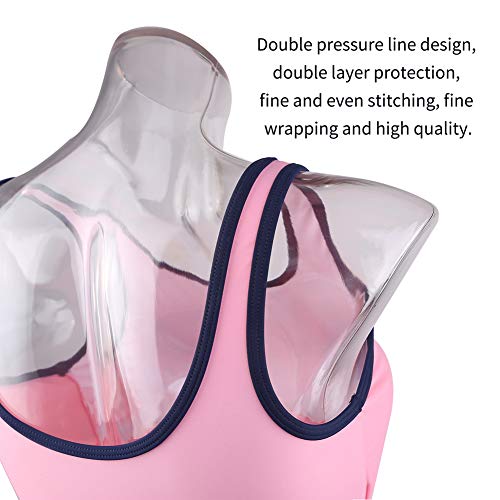 BIKMAN Summer Children Kids Two-Piece Swimsuit Swimwear Swimdress for Girl (Pink, 152(10-12 Years Old)) - Thumbnail 2
