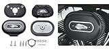 GZM Luftfilter-Set Ventilator Performance Schwarz Screamin Eagle Dyna Softail Harley Davidson