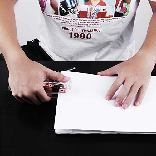 Alsisk Stapler,Clear Desk Stapler With 1000 Pieces Staples - Rose Gold (Stapler) #TOP4