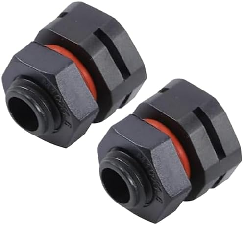 Black IP68 Industrial Breather Vent - M12x1.5 Pressure Equalization Valve, Dual-Port Moisture Control for Electrical Cabinets Enclosures (2)