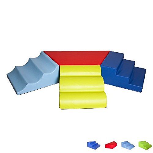 SET DE 4 PIEZAS PARA PSICOMOTRICIDAD INFANTIL 200X120X30 CM PARA NIÑOS DE 18 MESES A 3 AÑOS