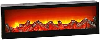 Nexa World LED Fireplace Lantern with Realistic Flame Effect – Built-in Recessed Decorative Electric Fireplace with Log Set