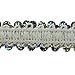 Trims by the Yard 2-Row Starlight Hologram Sequin Stretch Trim, 7/8-Inch Versatile Sequins for Crafts, Durable Sequin Trim for Costumes, Fashion, and Home Decor, 5-Yard Cut, Silver