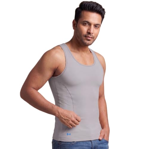 Image of dermawear Men Zenrik Everyday Mild Compression Shapewear Vest for Chest and Abdomen