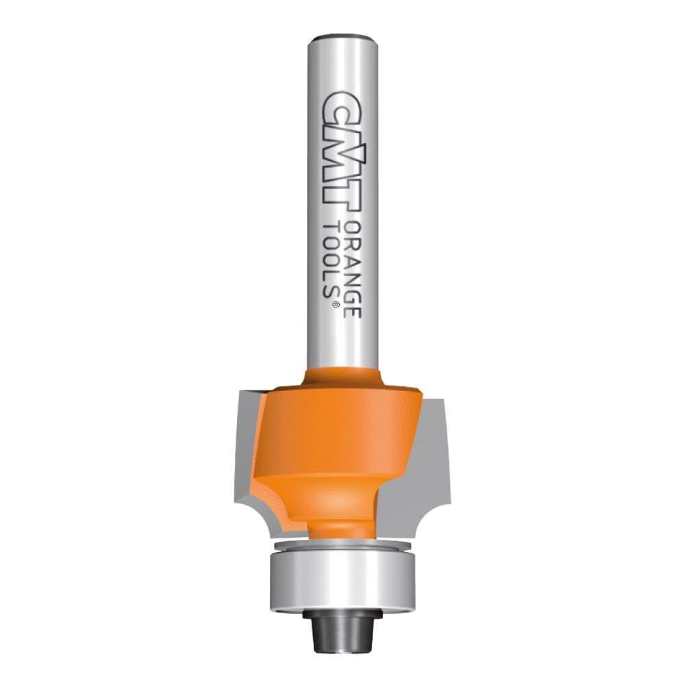 Fraise à arrondir CMT pour chanfrein courbe net R=2mm sur bois dur S8