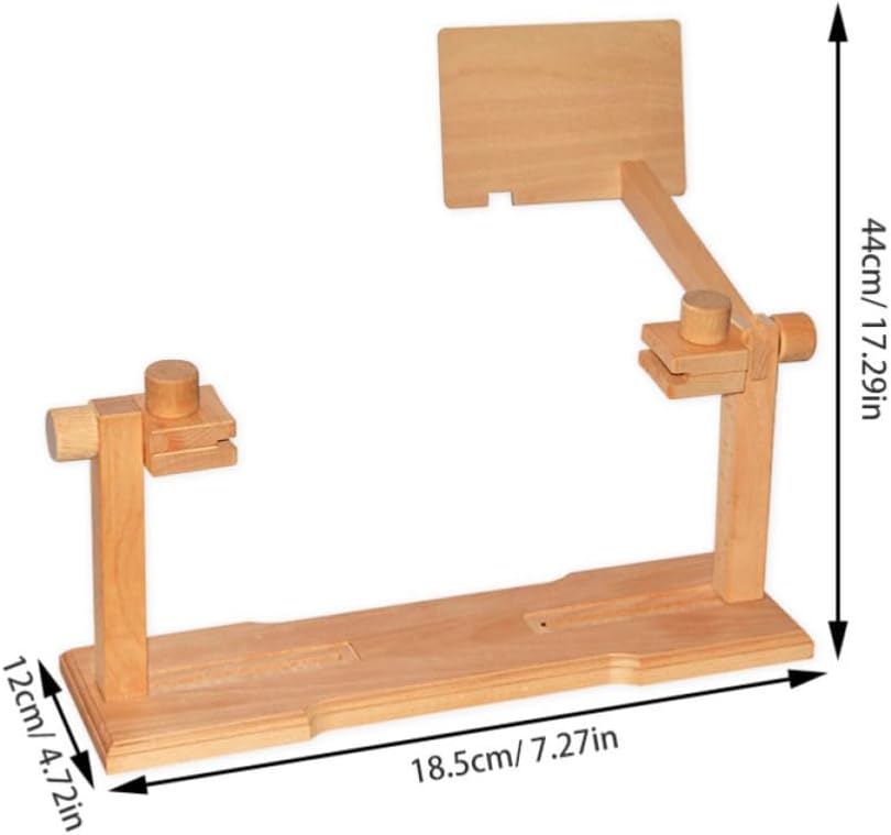 Adjustable Beech Wood Embroidery Hoop Stand Holder for Needlework