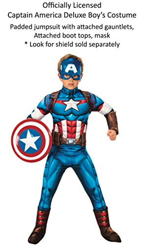 Rubies 702030_S Rubie'S Boy'S Marvel Avengers Deluxe Captain America Costume thumb #2
