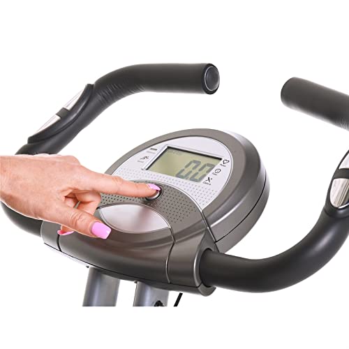 Image of Exercise Bike Magnetic Upright Exercise Bike With Heart Pulse Sensors，Fitness Equipment Home Gym