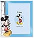 Disney Baby - Topolino Mickey Mouse - Cornice Porta Foto in Argento e Applicazioni 3D a Colori da Tavolo o Comodino per la Cameretta del Bambino perfetta come Idea Regalo Battesimo o Compleanno