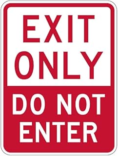 STOPSignsAndMore - Exit Only Do Not Enter Sign - 18x24 - Reflective | Rust Free Aluminum