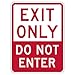 STOPSignsAndMore - Exit Only Do Not Enter Sign - 18x24 - Reflective | Rust Free Aluminum