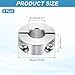 MECCANIXITY 2Pcs Shaft Collar 13mm Bore Double Split 304 Stainless Steel Clamping Shaft Collars for Industrial Automation Conveyor Belt Systems