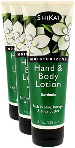 ShiKai - Gardenia Hand & Body Lotion, Plant-Based, Perfect for Daily Use, Rich in Botanical Extracts, Makes Skin Softer & More Hydrated, Formulated for Dry, Itchy Skin, Creamy Texture (8 oz, 3-Pack)