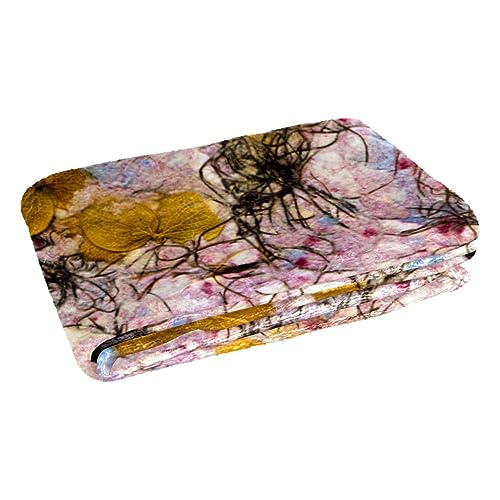 Couverture de feuilles d'automne haut de gamme douce et isolante 150 x 100 cm