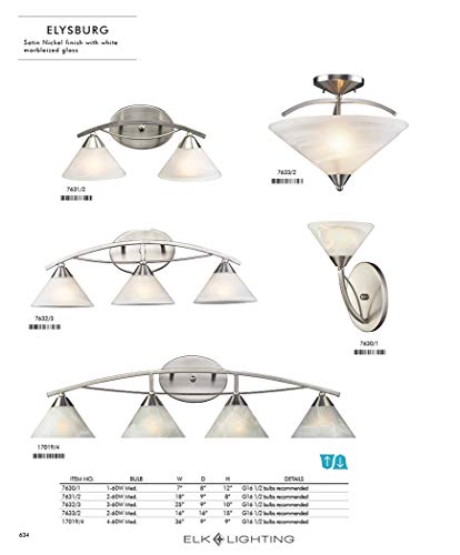 Elk 7642/3 3-Light Vanity In Aged Bronze And Tea Swirl Glass #TOP4