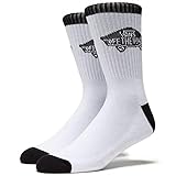 Vans | Men's, Art Half-Crew Socks (9.5-13, White/Black)