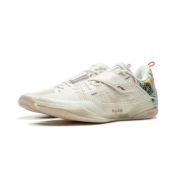 Image of LI-NING Wade 808 4 Ultra Men's Basketball Shoes Anti-Slip Professional Shock Absorption Sneakers Champagne White ABAU031-15 US 8.5