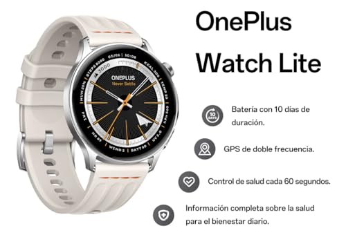Montre Connectée OnePlus Watch Lite GPS Intégré 7 Jours d’Autonomie Suivi Santé 5ATM Étanche Compatible IOS Android - vue 4