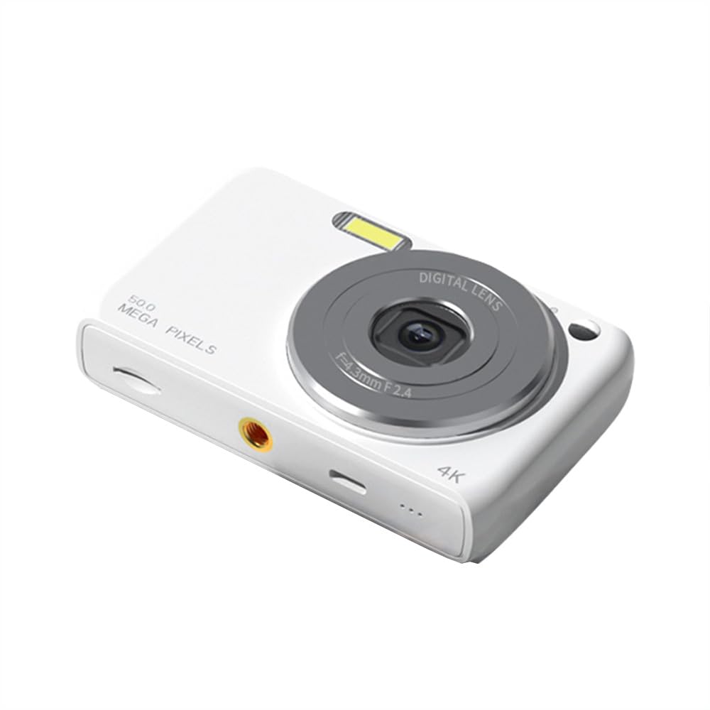 Namolit4K Digital Camera Digital Video Camera 50MP Photo 2.88 Inch Screen 16X Digital Zoom AF Auto Focus Anti-shake Built-in Flash Battery Beauty Filters Birthday Festival Gift