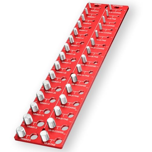Manalete MAL697632 Thread Checker, 30 Nut And Bolt Thread Checker, Bolt Size And Thread Gauge cover