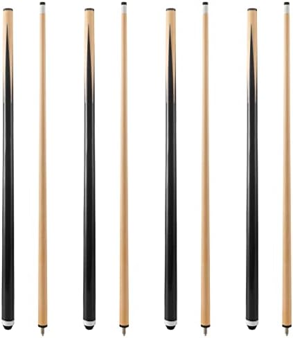 HIJ Loalowe 19 Oz Professional Billiard Cue Sticks Heavy Duty Hardwood 58" Canadian Maple Pool Queue Stick with 13mm Tip,2-Piece,Set of 4