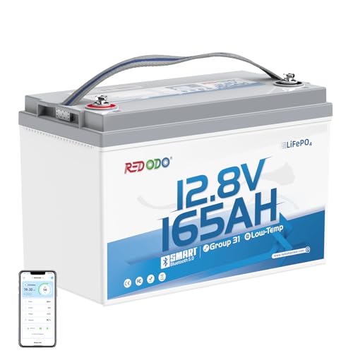 Image of Redodo 12V LiFePO4 Battery 165Ah, Group 31, for Trolling Motor