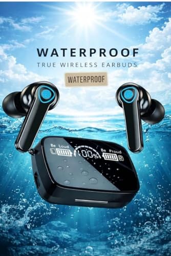 Image of M19 Wireless Earbuds in-Ear Bluetooth Headphones 9D HiFi Sound Bluetooth 5.1 IPX7 Waterproof LED Power Display Wireless Charging Case Touch Control Stereo Sound Earphones Music Calls Black