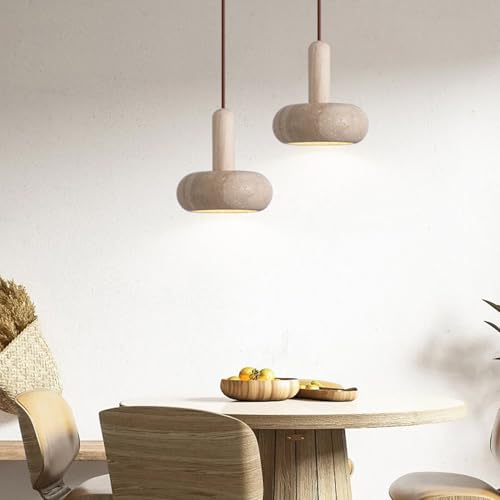 Cálida lámpara colgante de travertino para crear un hogar acogedor 3