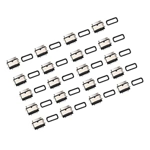 USB-stekkerconnector, 20 stuks Type C-stekkerconnector met rubberen ring voor printers, voor projectoren voor camera’s