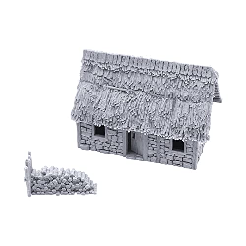 Grange normande en pierre 28mm Printable Scenery décor bâtiment wargame RPG