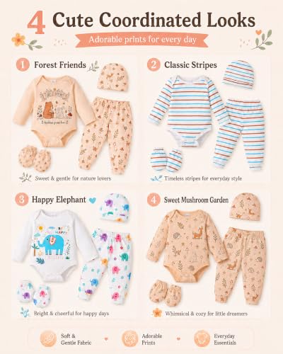 Image of Baby Boy Girl Clothes Preemie Newborn Must Have Infant Essentials Outfits 20 Piece Clothing 0-18 Months