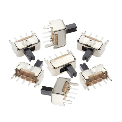 Interruptor deslizante SS12D07 mini de 3 pines conmutador vertical PCB DPDT para proyectos SMD