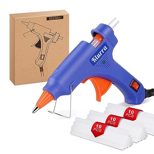 Klurra Hot Glue Gun, Mini Hot Glue Gun Kit with 30 Glue Sticks...