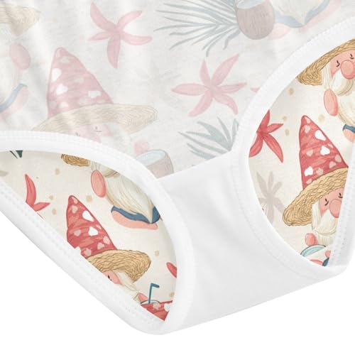 ZZKKO Gnome with Coconut Girls Underwear Toddler Panties for Girls Comfort Brief Size 2T-8Y4