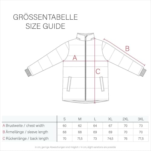 STONE HARBOUR Herren Winterjacke mit Kapuze Winter Fellkragen Steppjacke B734 [B734 - Schwarz - Kunstfell Schwarz - Größe XXL - Gr. 2XL]
