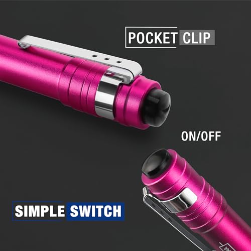 image for WORKPRO LED Pen Light, Aluminum Pen Flashlights, Pocket Flashlight wit