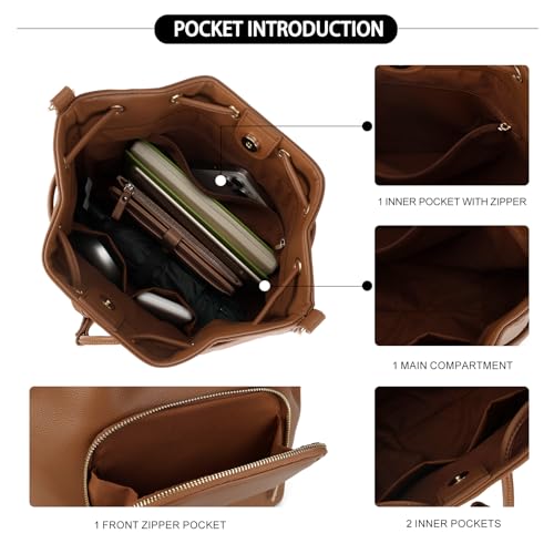Bolso Bucket AFKOMST para mujer con correa desmontable miniatura 5