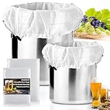 2 Pack Reusable Brew Bags - Extra Large Fine Mesh Strainer Bag for Home Brewing, 26'x22', 16'x18' Straining Bag for Beer Grape Wine Press Fruit Cider Juice Grain Milk Making, Adjustable Drawstring
