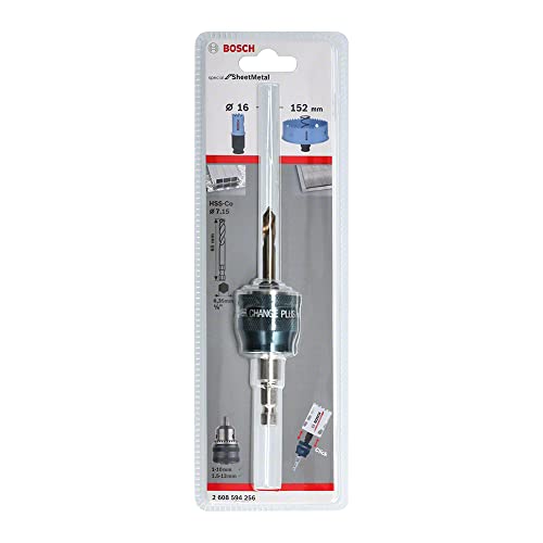 Bosch Professional 1X Power Change Plus Adapter (Bussola 3/8“ Esagonale, Punta Hss-Co Ø 7.15 X 65 Mm, Accessorio Per Sega A Tazza)