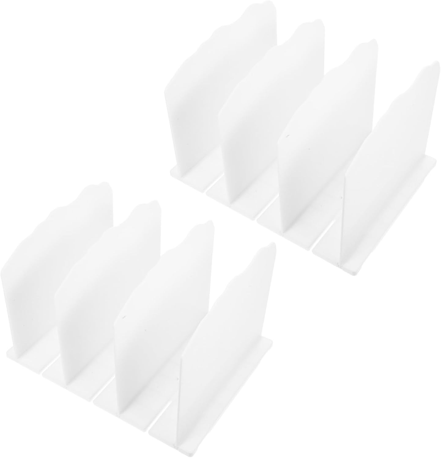 2pcs Adjustable Handbag Storage Rack Wavy Design Closet Organizer Shelf Dividers for Purses and Books Multi-Purpose Purse Holder for Use