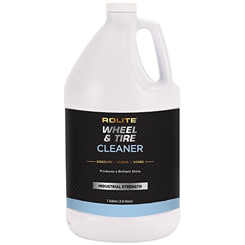 Rolite Wheel and Tire Cleaner (1gallon) - Acid Free and Safe for All Finishes Including Clear-Coats, Dissolves Brake Dust & Road Grime Instantly