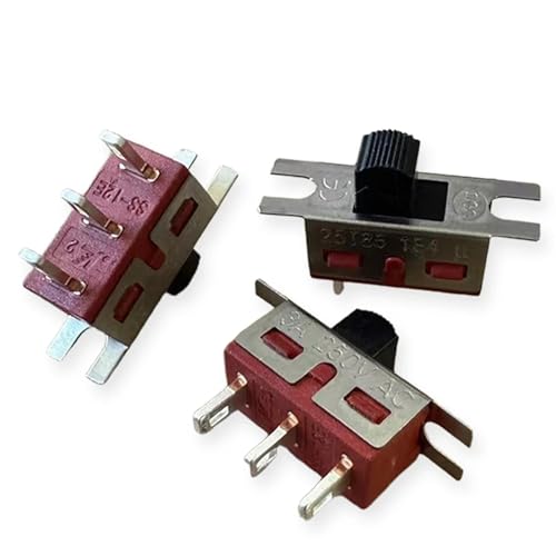 Interruptor SS-12E07 para rizador y aspiradora de 3 pines 2 posiciones 3A 6