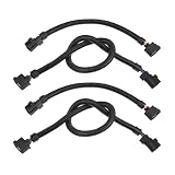 X AUTOHAUX 2pcs 12' 2pcs 24' Oxygen Sensor Extension Harness for Jeep Wrangler for Dodge for Ram 1500 for Chrysler 300 2005-2018
