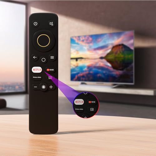 Image of ZdalaMit Original Tv Remote Control Compatible with Realme Smart TV Suitable for Android LED OLED QLED Television Non Voice Command Remote with Hot Keys