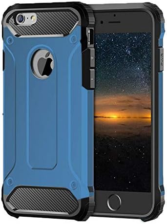Case for iPhone 8 / iPhone 7, Heavy Duty Slim Shockproof Protective Cover Armor [Blue]