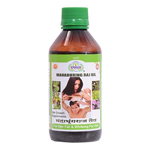 GUNMALA Herbal Mahabhringraj Oil - Bhringraj ka tail - Bhangre tel - bhrangraj for grey hair 200 ml. pack of 1