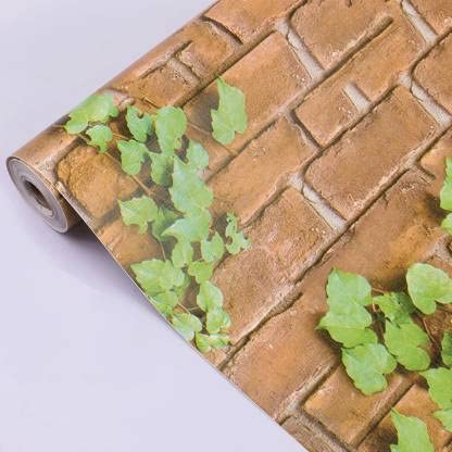 god & gods Self Adhesive 3D Brick Leaf Wallpaper Waterproof Vinyl Stickers PVC Wall Papers (18inches x 200 inches) (B0C1CTL8XF) Amazon Price History, Amazon Price Tracker