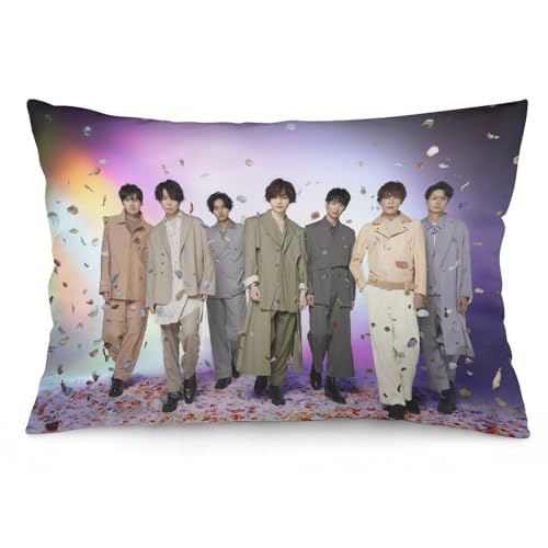 玉森裕太4 枕カバー ロング枕カバー 両面印刷 柔らかく生地 横寝用抱き枕 向き寝 室内装飾 20"x30"